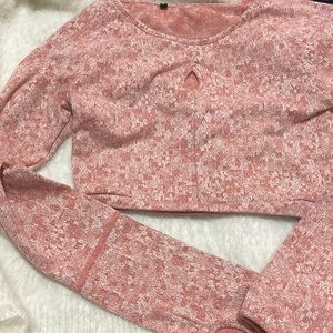 Gymshark pink crop top